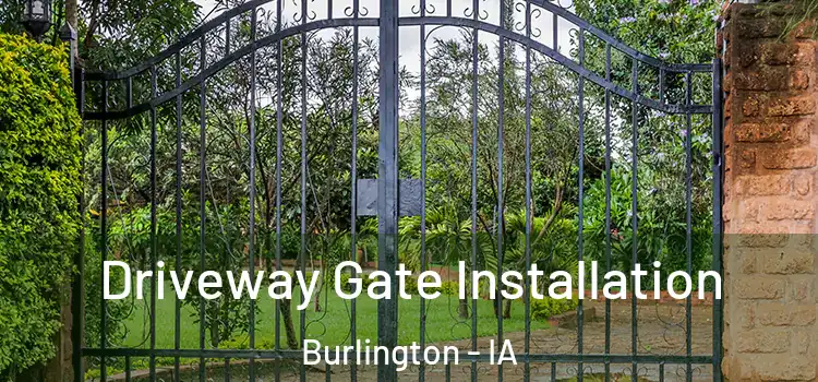 Driveway Gate Installation Burlington - IA